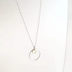 Starling Bridge Geometric Silver + Brass Necklace Made In Belfast Necklaces