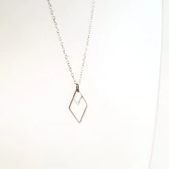 Starling Bridge Necklace Geometric Silver + Brass Made In Ireland Necklaces