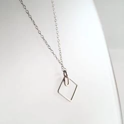 Starling Bridge Geometric Silver + Brass Necklace Made In Ireland Necklaces