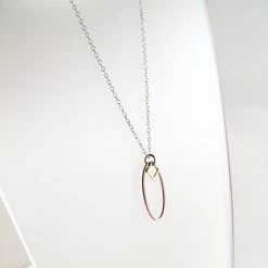 Starling Bridge Necklaces Geometric Silver + Brass Necklace Made In Ireland