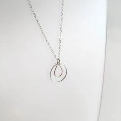 Starling Bridge Geometric Silver + Brass Necklace Made In Ireland