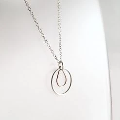 Starling Bridge Geometric Silver + Brass Necklace Made In Ireland