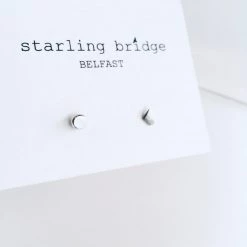 Starling Bridge Silver Textured Random Cut Studs