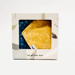 The Stork Box Dribble Bib & Burp Cloth - Stars Baby