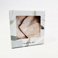 The Stork Box Dribble Bib & Burp Cloth - Stork