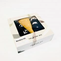 The Stork Box Bandana Bib Set (3) Bears Stars Anchors Baby