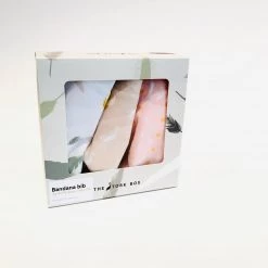 The Stork Box Bandana Bib Set (3) Stork Heart Feather