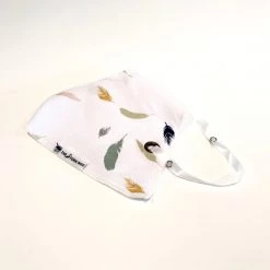 The Stork Box Baby Feather Bib & Blanket Set