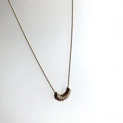 Scribble And Stone MULTIPLE GOLD RINGS Pendant Necklace - Gold Plated Hand Made In Ireland