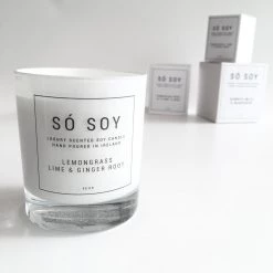 LEMONGRASS LIME AND GINGER ROOT Candle - SÓ SOY - Made In Ireland