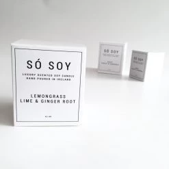 LEMONGRASS LIME AND GINGER ROOT Candle - SÓ SOY - Made In Ireland