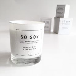 BAMBOO MILK & MANDARIN Candle - SÓ SOY - Made In Ireland Candles & Diffusers