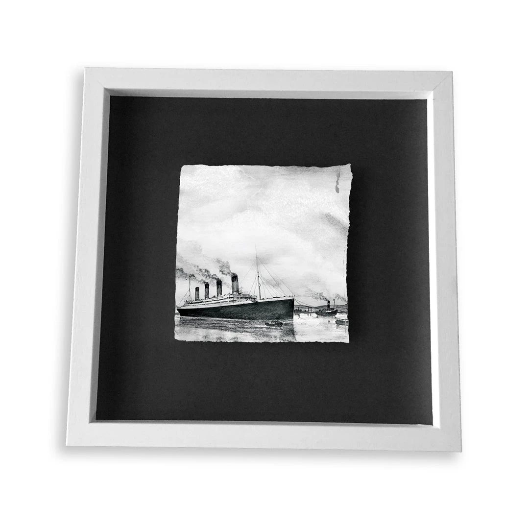 Stephen Farnan Studio TITANIC LEAVING BELFAST - 1912 Shipyard Unsinkable Ship County Antrim By Stephen Farnan