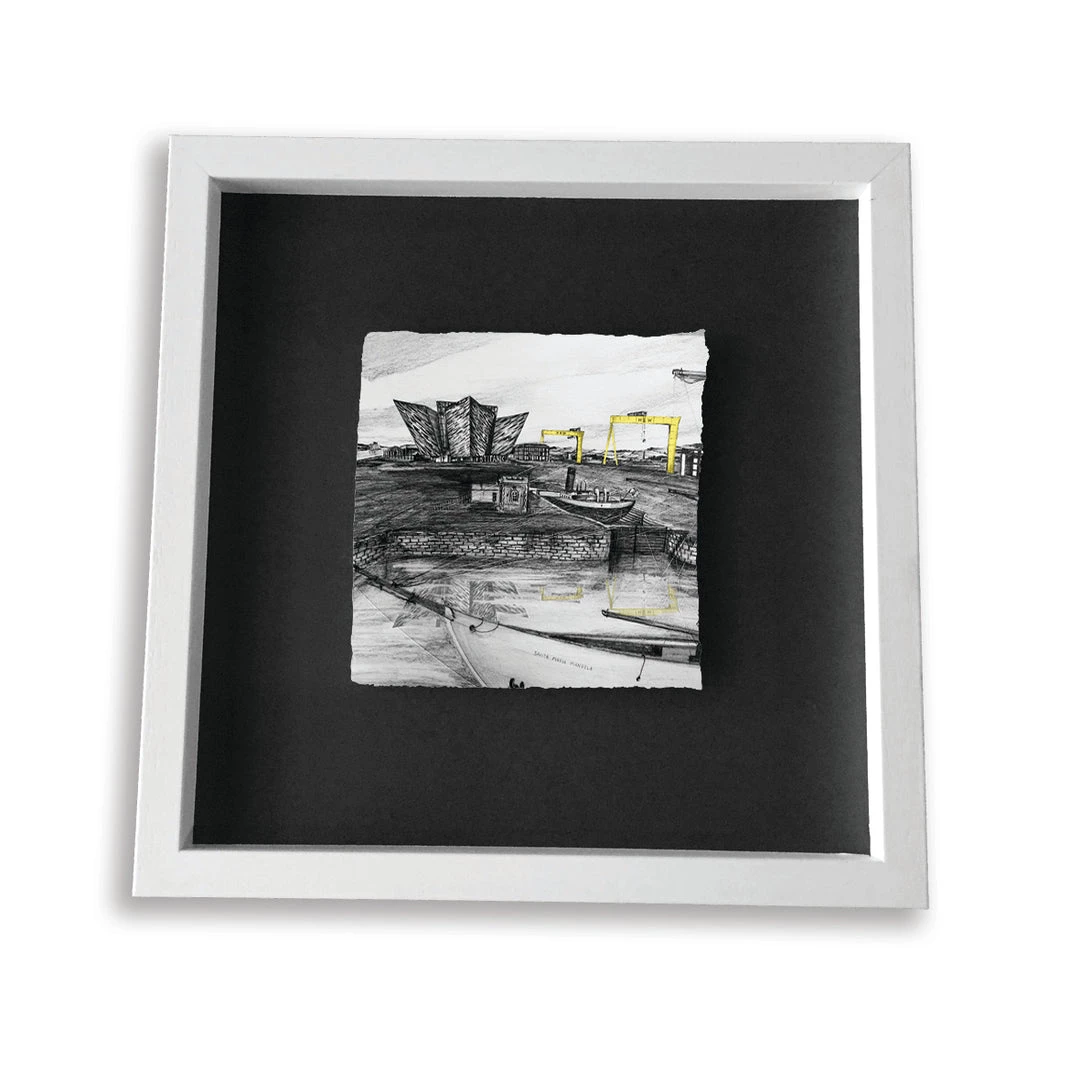 Stephen Farnan Studio Places TITANIC QUARTER, BELFAST - Museum Nomadic Harland & Wolff Shipyard Cranes County Antrim By Stephen Farnan