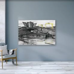 Stephen Farnan Studio Places TITANIC QUARTER, BELFAST - Museum Nomadic Harland & Wolff Shipyard Cranes County Antrim By Stephen Farnan