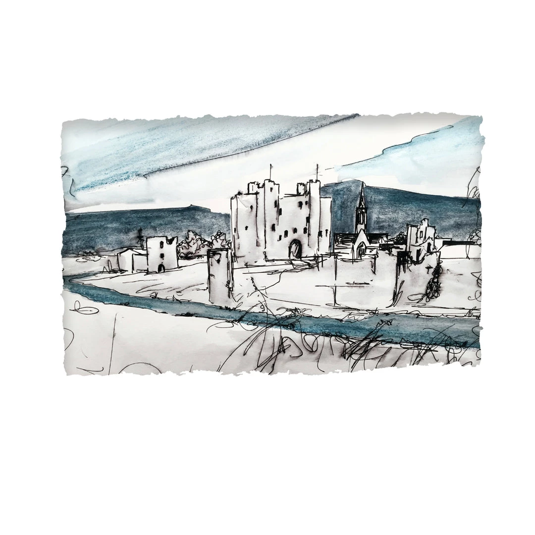 Stephen Farnan Studio TRIM CASTLE - (C) Norman Castle River Boyne County Meath By Stephen Farnan