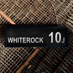 Belfast Canvas Co. Canvas Bus Signs WHITEROCK 10j