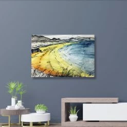 Stephen Farnan Studio WHERE AN INCH IS A MILE - Beach Sandy Strand Ireland By Stephen Farnan