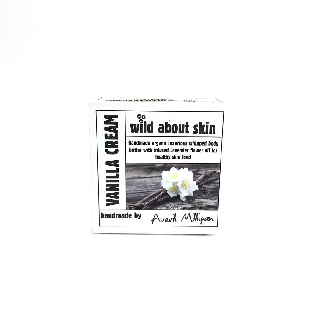 Wild About Soap VANILLA CREAM Whipped Body Butter - With Lavender Oil