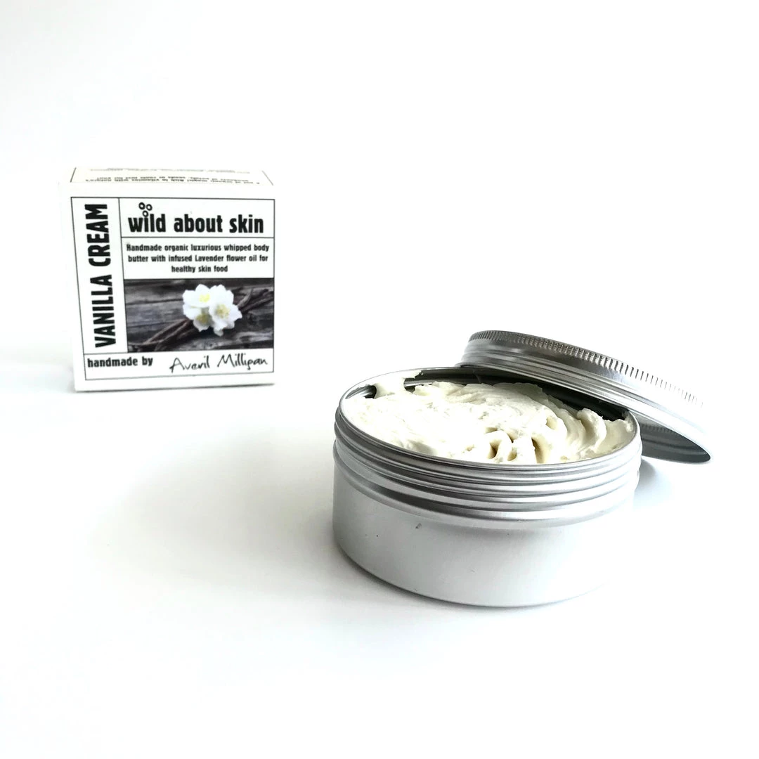 Wild About Soap VANILLA CREAM Whipped Body Butter - With Lavender Oil