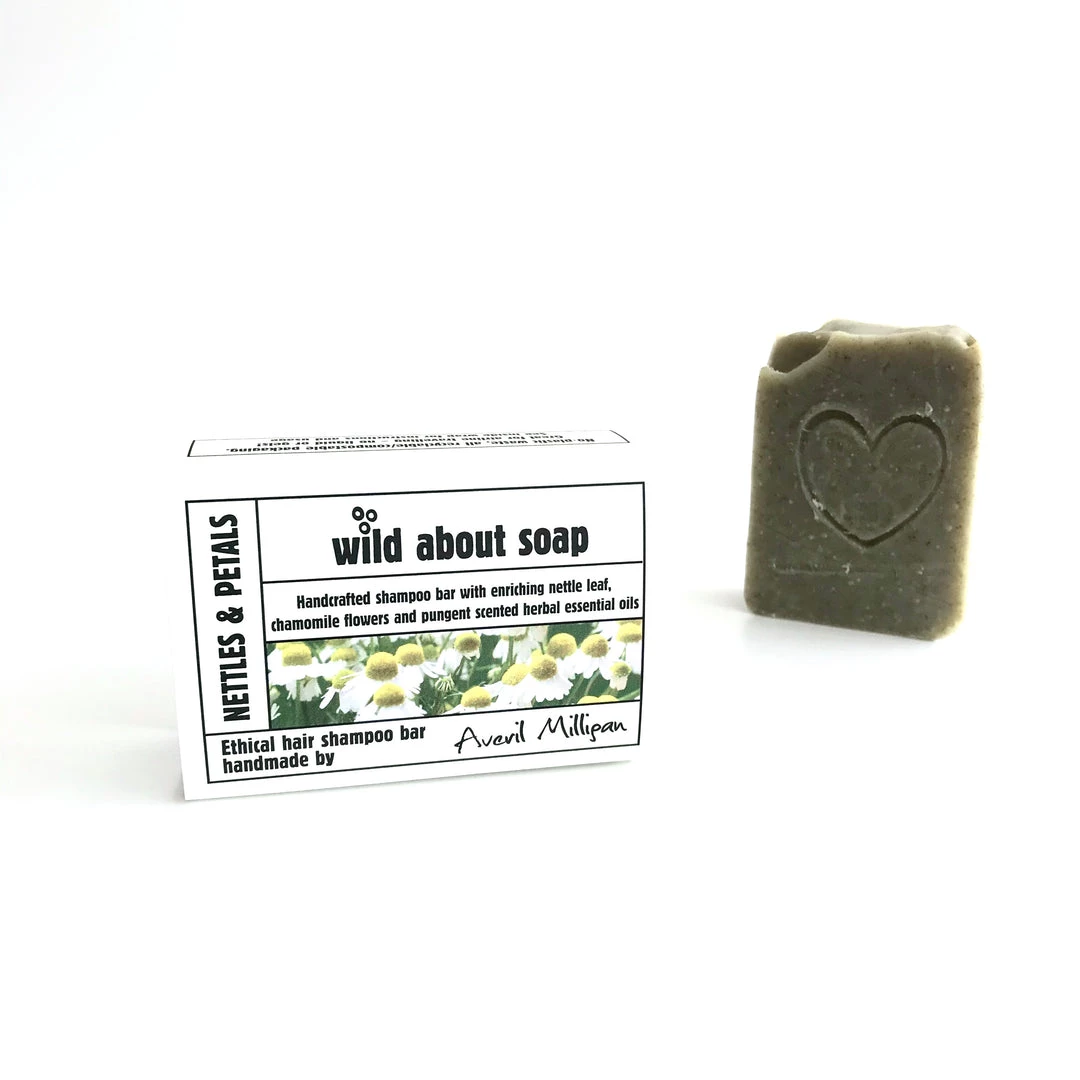 Wild About Soap Nettles And Petals - SHAMPOO BAR - Made In Ireland