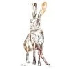 White Chalk Studio IRISH HARE - Stunning Metallic Art