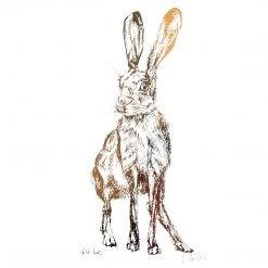 White Chalk Studio IRISH HARE - Stunning Metallic Art