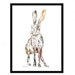 White Chalk Studio IRISH HARE - Stunning Metallic Art