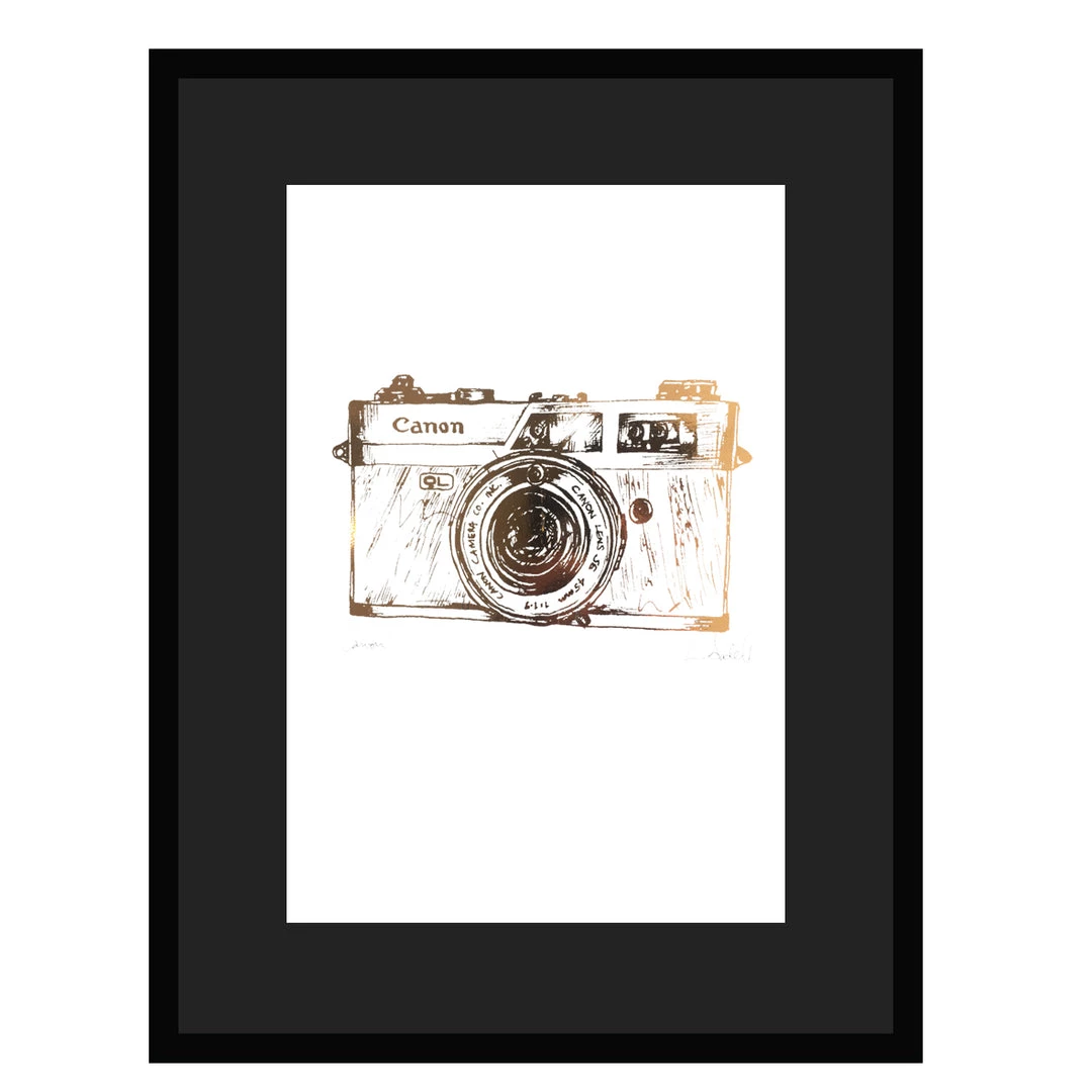 White Chalk Studio CANON CAMERA - Stunning Metallic Art