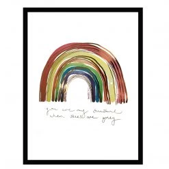 White Chalk Studio Contemporary RAINBOW - Stunning Metallic Art