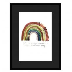 White Chalk Studio Contemporary RAINBOW - Stunning Metallic Art