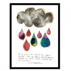 White Chalk Studio CLOUDY DAY - Stunning Metallic Art