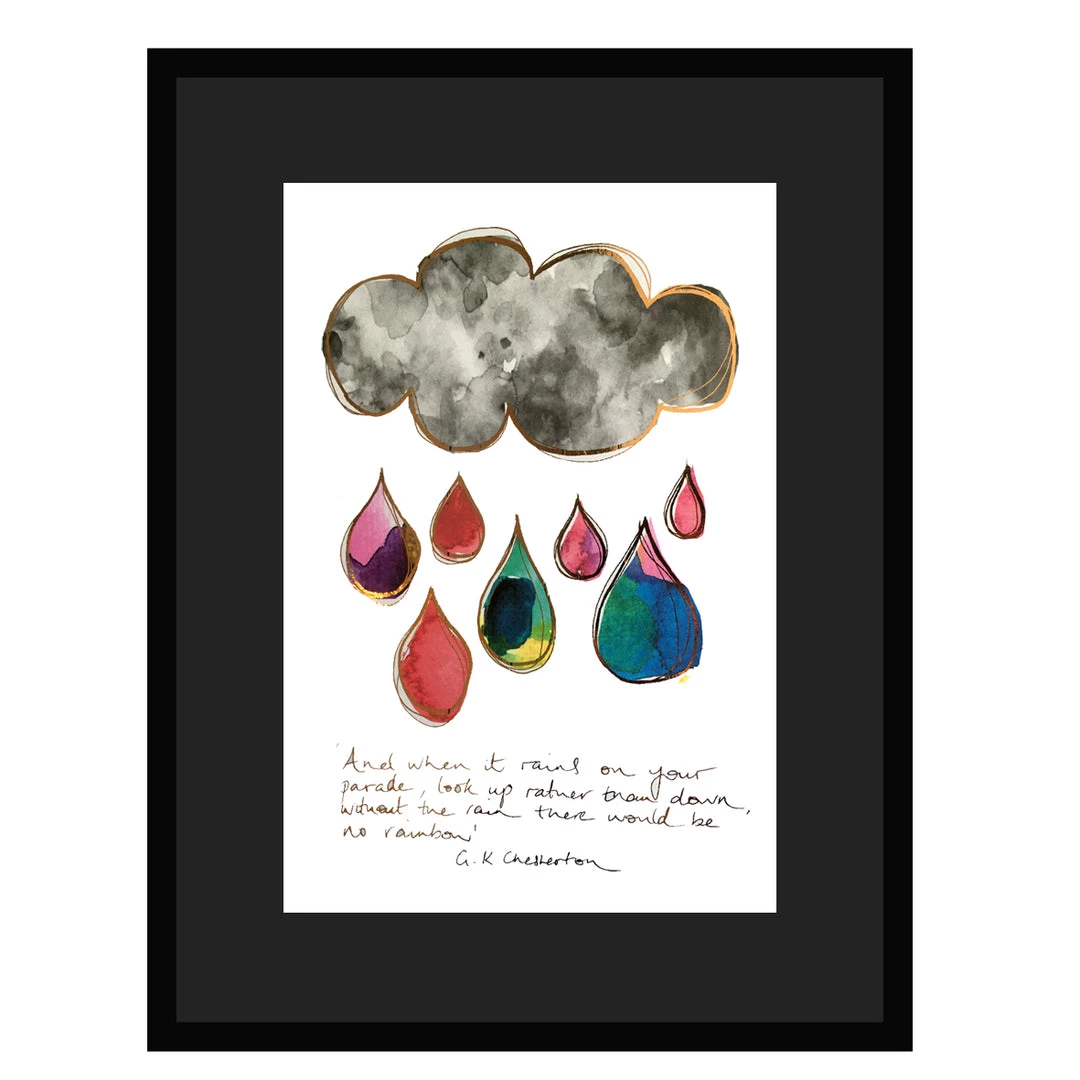 White Chalk Studio CLOUDY DAY - Stunning Metallic Art