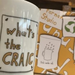 Wrapped UP Belfast WHAT'S THE CRAIC - Belfast - Slang - Humorous - Bone - China - Mug