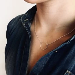 Mary K CIRCLE Necklace Silver - Designed, Imagined, Made In Ireland