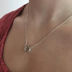 Lynsey DeBurca All Jewellery DOORUS - Silver Hammered Ring Necklace - Made In Ireland