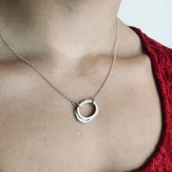 Lynsey DeBurca CARRAN - Freeform Hammered Stack Necklace - Made In Ireland All Jewellery