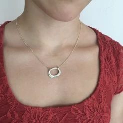 Lynsey DeBurca CARRAN - Freeform Hammered Stack Necklace - Made In Ireland All Jewellery