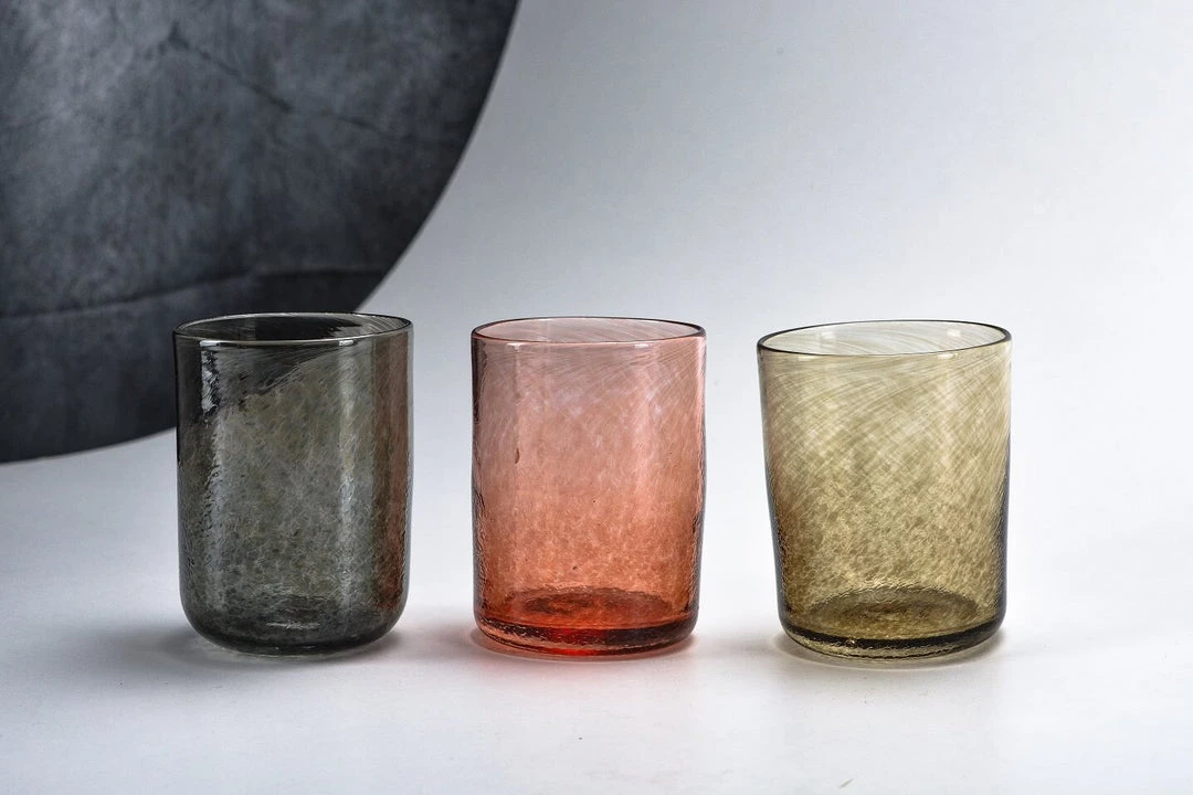 Jerpoint Glass Studio Home Accessories Monochrome Beaker-Handmade Glass Co Kilkenny