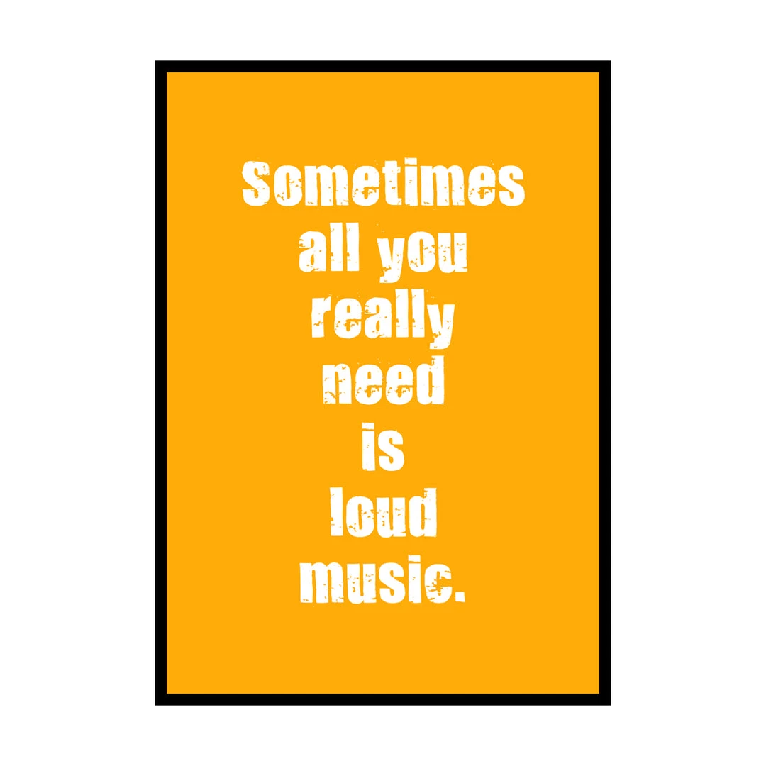 Typo-gra-phy Sometimes All You Really Want Is Loud Music Contemporary