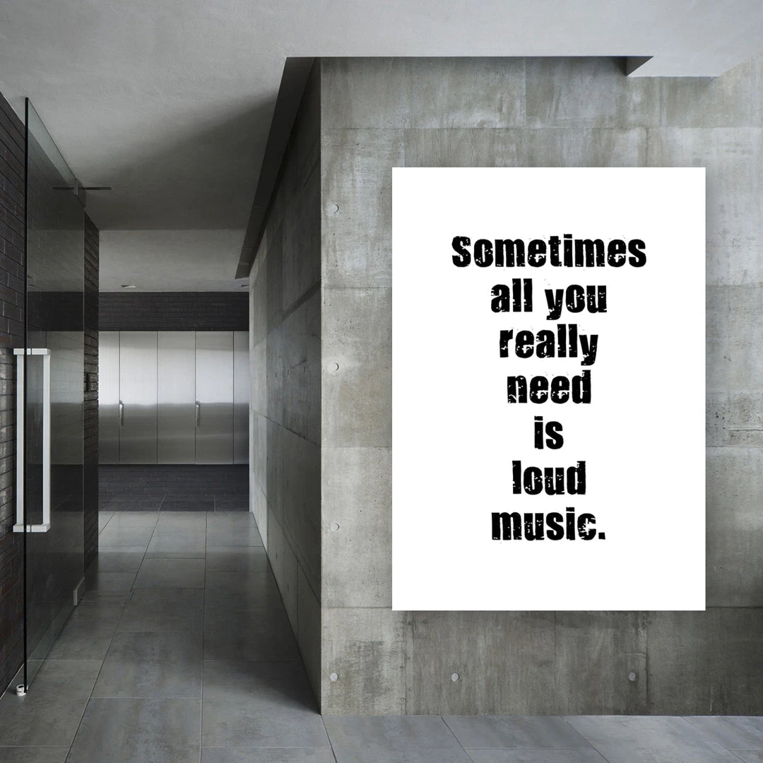 Typo-gra-phy Sometimes All You Really Want Is Loud Music Contemporary